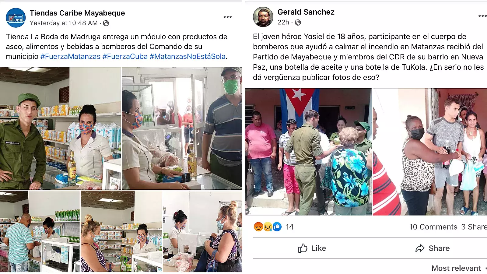 El pago del régimen a quienes arriesgan la vida